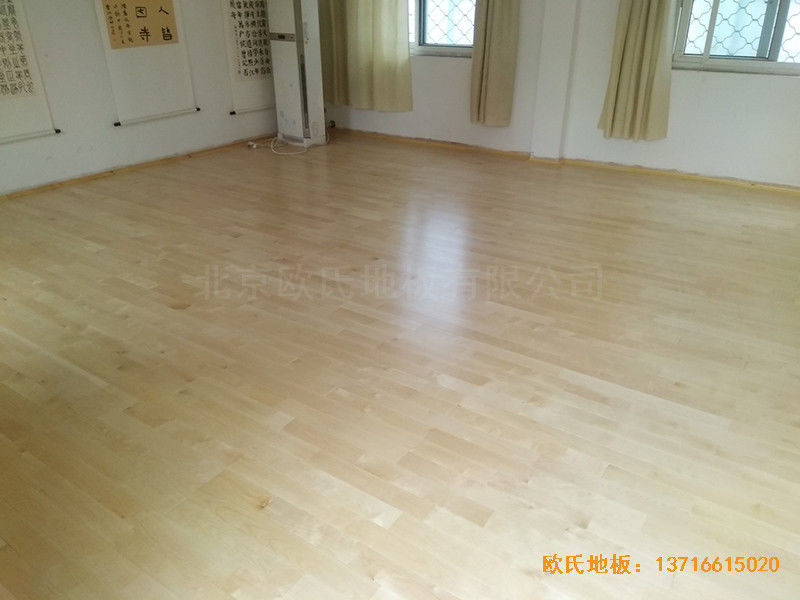 徐州北供電車間休閑館體育木地板鋪設案例6
