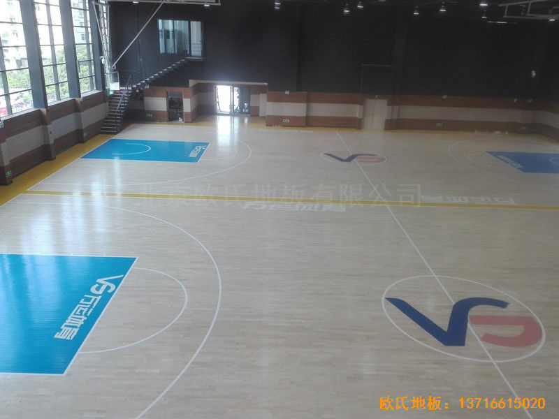 長沙萬科金域行業體育館體育地板鋪裝案例0