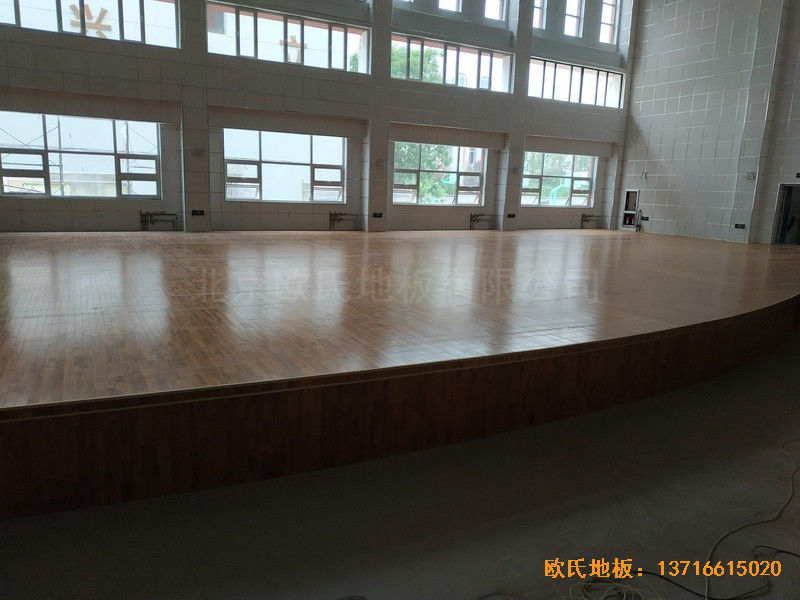 寧夏銀川試驗(yàn)中學(xué)舞臺運(yùn)動(dòng)木地板安裝案例4